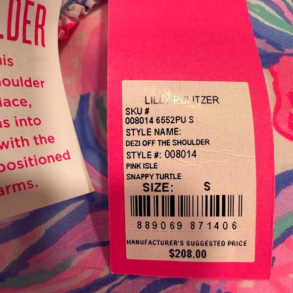 NWT Lilly Pulitzer Dezi Off the Shoulder Size Small - Picture 5 of 11